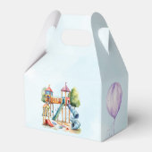 水彩遊び場パークキッズバースデーパーティー フェイバーボックス (裏面サイド)