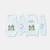 水彩遊び場パークキッズバースデーパーティー フェイバーボックス (折り畳みなし)