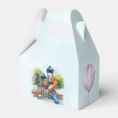 水彩遊び場パークキッズバースデーパーティー フェイバーボックス (裏面サイド)