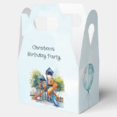 水彩遊び場パークキッズバースデーパーティー フェイバーボックス (オープン)