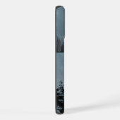 水彩遠吠え狼の野生動物自然アニマルアート iPhoneケース (右側面)