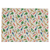 水彩酒ボトルパターン抱き枕 ラージペーパーバッグ (裏面)