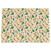 水彩酒ボトルパターン抱き枕 ラージペーパーバッグ (正面)