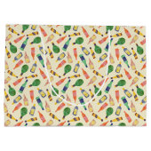 水彩酒ボトルパターン抱き枕 ラージペーパーバッグ (裏面)