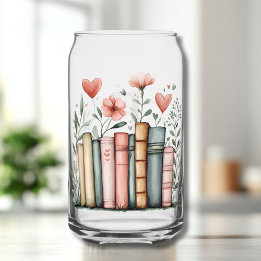 水彩重ね書名付き ガラス缶