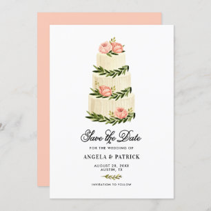 水彩重素朴層ケーキ セーブザデート