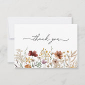 水彩野かわいらし花園フローラ サンキューカード (正面)