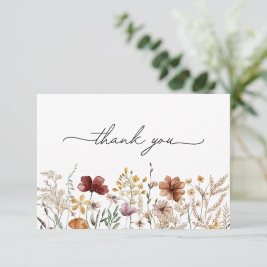 水彩野かわいらし花園フローラ サンキューカード (スタンド正面)