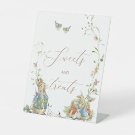 水彩野エレガント草花台座の看板 台座サイン