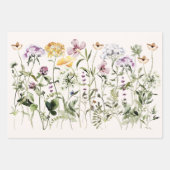 水彩野カラフル花園 ラッピングペーパーシート (正面)