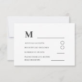 水彩野カラフル花結婚式RSVP 出欠カード (裏面)