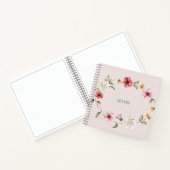 水彩野ワイルドフラワー、葉のノート ノートブック (内部)