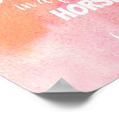 水彩野原で一角獣になれ…ポスター ポスター (角)