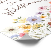 水彩野原バラワイルドフラワー ポスター (角)