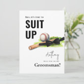 水彩野球こうもりタキシードスーツのアップグロムスマン 招待状 (スタンド正面)