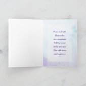 水彩野生動物のハッピーホリデー シーズンカード (内部)