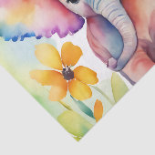 水彩野生動物ゾウ 薄葉紙 (詳細)