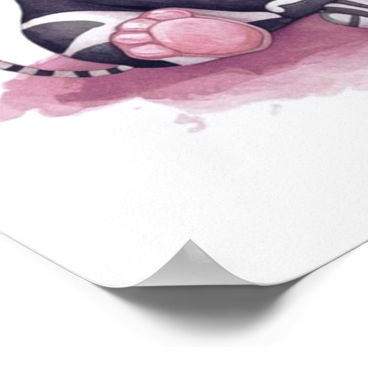 水彩野生動物ファミリー#6 ポスター (角)