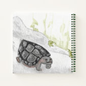 水彩野生生物自然フォレストカメ ノートブック (裏面)