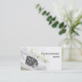 水彩野生生物自然フォレストカメ 名刺 (スタンド正面)