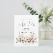 水彩野素朴花結婚の エンクロージャーカード (スタンド正面)