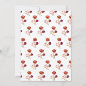 水彩野素朴草優雅な結婚式 招待状 (裏面)