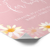 水彩野花の本ベビーポスター ポスター (角)