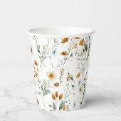 水彩野花エレガント 紙コップ (裏面)