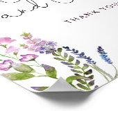 水彩野花カードとギフトポスター ポスター (角)