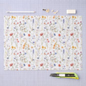 水彩野花スモールビジネスパッケージ 薄葉紙 (クラフト)