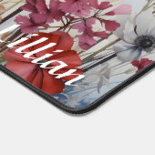水彩野花パーソナライズされたデスクマット デスクマット (コーナー)