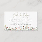 水彩野花ベビー エンクロージャーカード (正面)