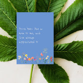 水彩野花マザーデイブルーカード シーズンカード