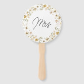 水彩野花ミスターまたはミセス・ゲーム ハンドファン (正面)