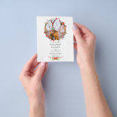 水彩野花結婚の写真結婚写真 チラシ (手)