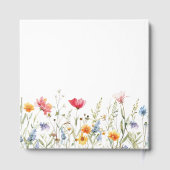 水彩野花結婚の ゲストブック (裏面)