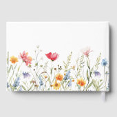 水彩野花結婚の ゲストブック (裏面)