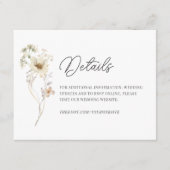 水彩野花結婚詳細 エンクロージャーカード (正面)