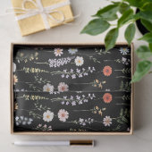 水彩野花花卉植物图案 薄葉紙 (ギフト)