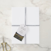 水彩野花花卉草原婚礼 ギフトタグ (より糸付き)