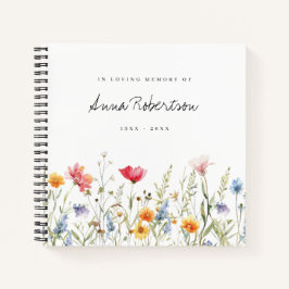 水彩野花葬儀見物集 ノートブック