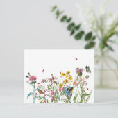 水彩野花虫フローラ春園 シーズンポストカード (スタンド正面)