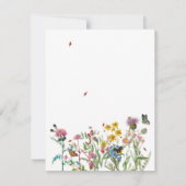 水彩野花虫フローラ春園 ノートカード (裏面)