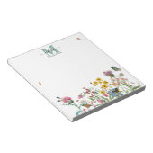 水彩野花虫フローラ春園 ノートパッド (アングル)