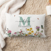 水彩野花虫フローラ春園 ランバークッション (ブランケット)