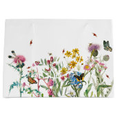 水彩野花虫フローラ春園 ラージペーパーバッグ (正面)