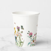 水彩野花虫フローラ春園 紙コップ (右)