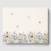 水彩野花記念お祝いの生活 ゲストブック (裏面)