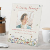 水彩野花記念葬式 台座サイン (インサイチュ)