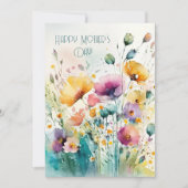 水彩野花|ハッピーマザーの日 シーズンカード (正面)